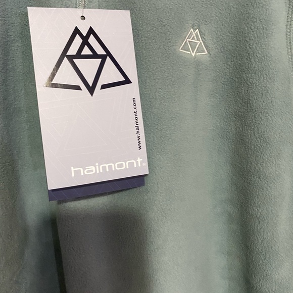 Haimont Fleece Blue Half Zip Jacket NWT - Picture 2 of 5